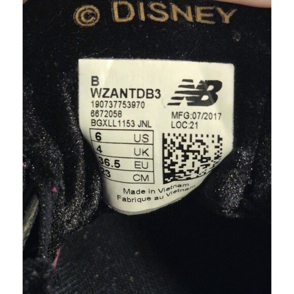 New Balance X Disney Beauty And The Beast Shoes Sneakers Women’s,Size 6 - Picture 8 of 9